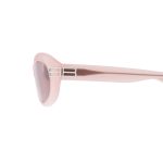 Women’s Casino Round Sunglasses in Milky Pink - Image 4